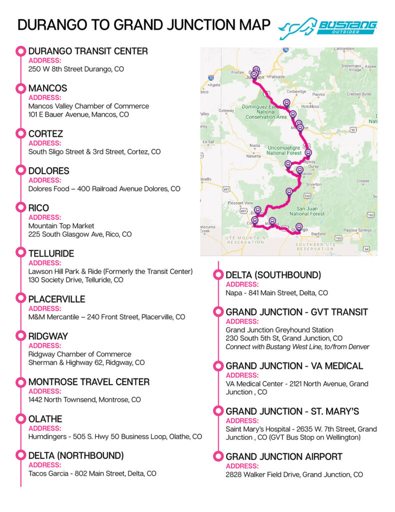 Bustang Outrider Shuttle Road Runner Transit